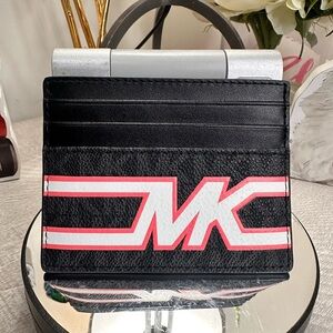 Michael Kors Black and Pink Card Holder